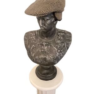 Perry Ellis Portfolio Tweed Newsboy Hat With Flaps Size L